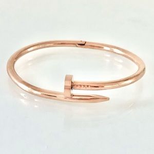 Rose Gold Nail Cuff Bracelet